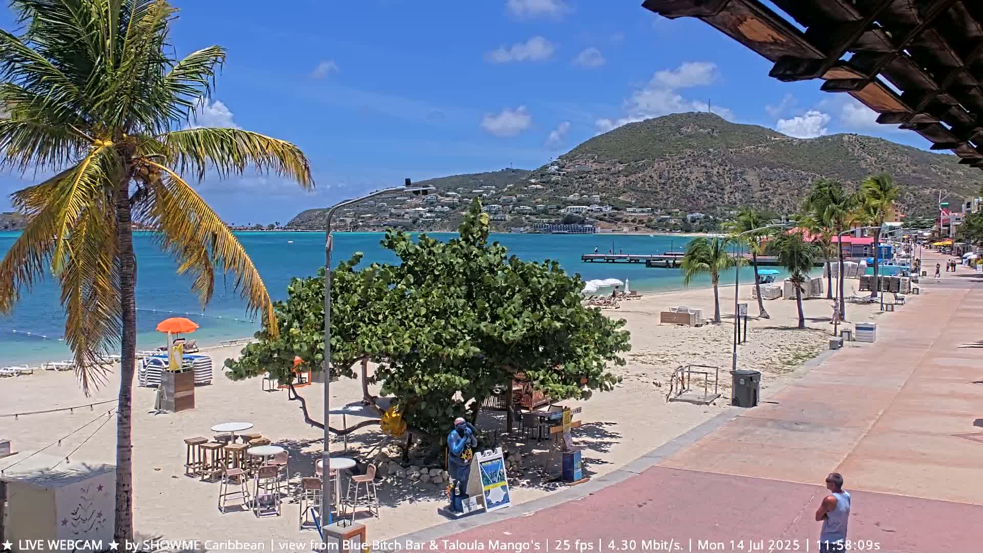 Carribean , Sint Maarten Great Bay Beach & Boardwalk  Live Cam - Philipsburg , Sint Maarten, Netherland