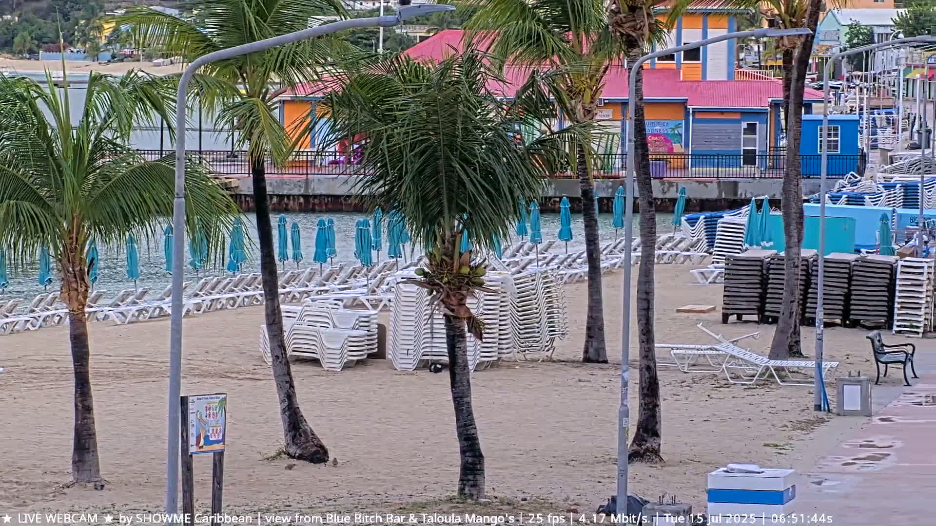 Carribean , Sint Maarten Great Bay Beach & Boardwalk  Live Cam - Philipsburg , Sint Maarten, Netherland