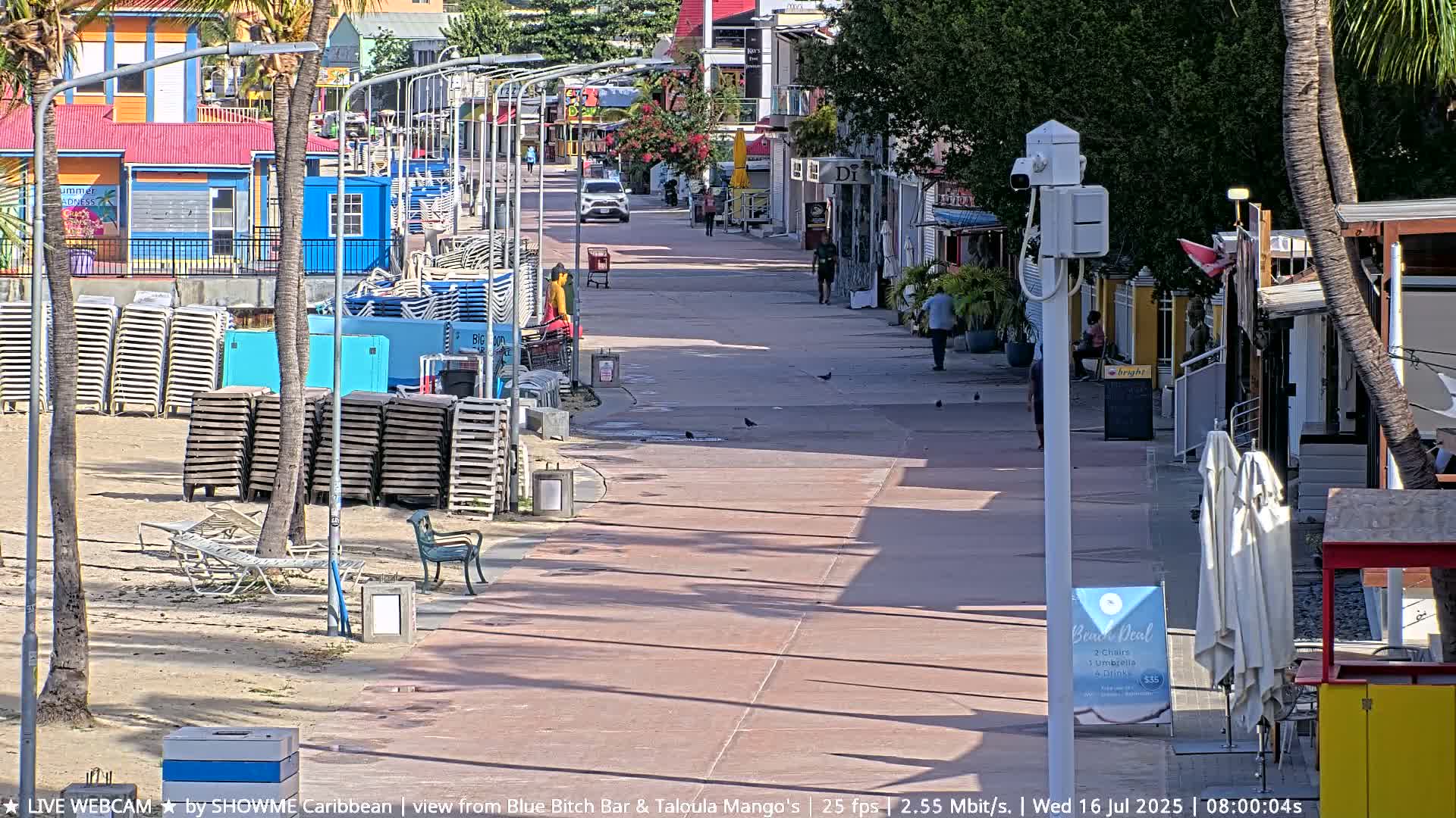 Carribean , Sint Maarten Great Bay Beach & Boardwalk  Live Cam - Philipsburg , Sint Maarten, Netherland