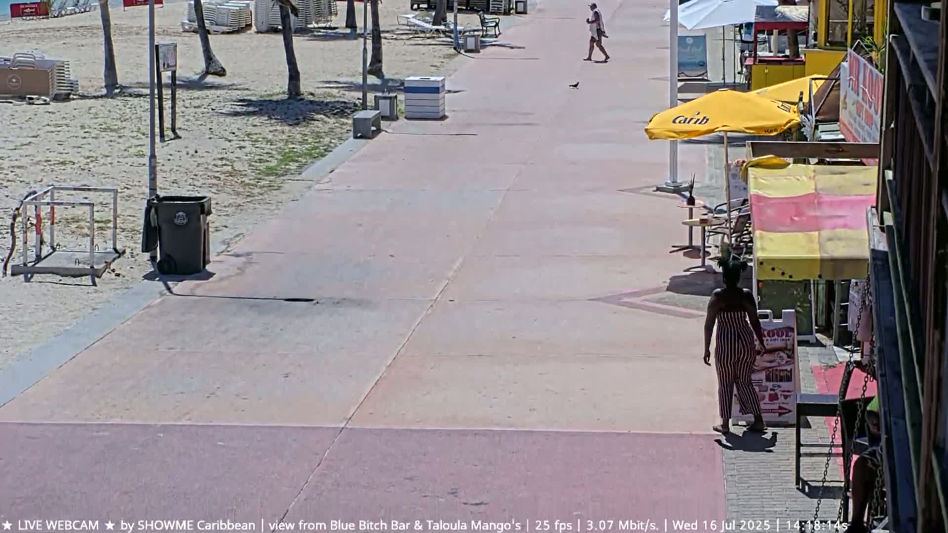 Carribean , Sint Maarten Great Bay Beach & Boardwalk  Live Cam - Philipsburg , Sint Maarten, Netherland