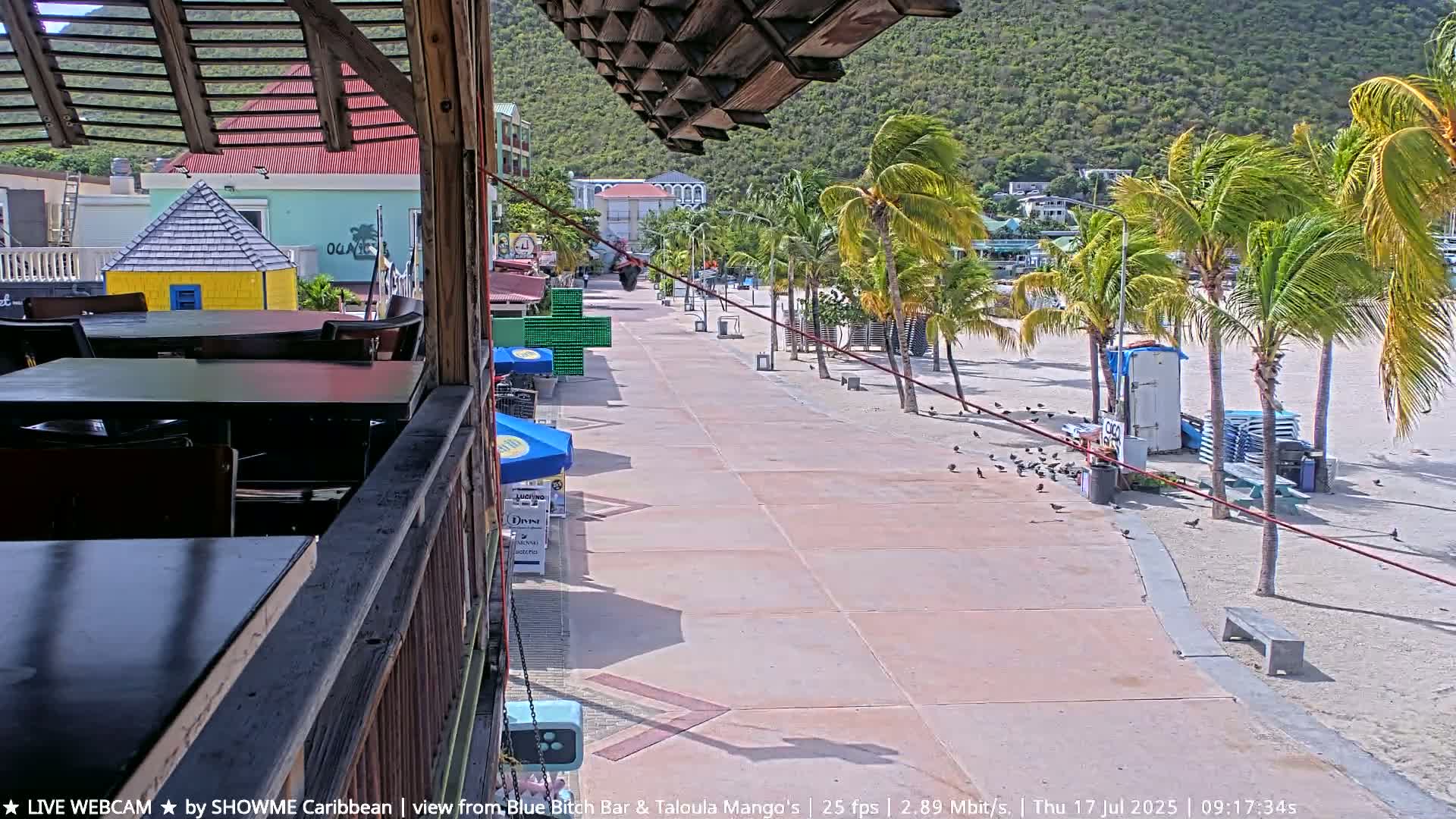 Carribean , Sint Maarten Great Bay Beach & Boardwalk  Live Cam - Philipsburg , Sint Maarten, Netherland