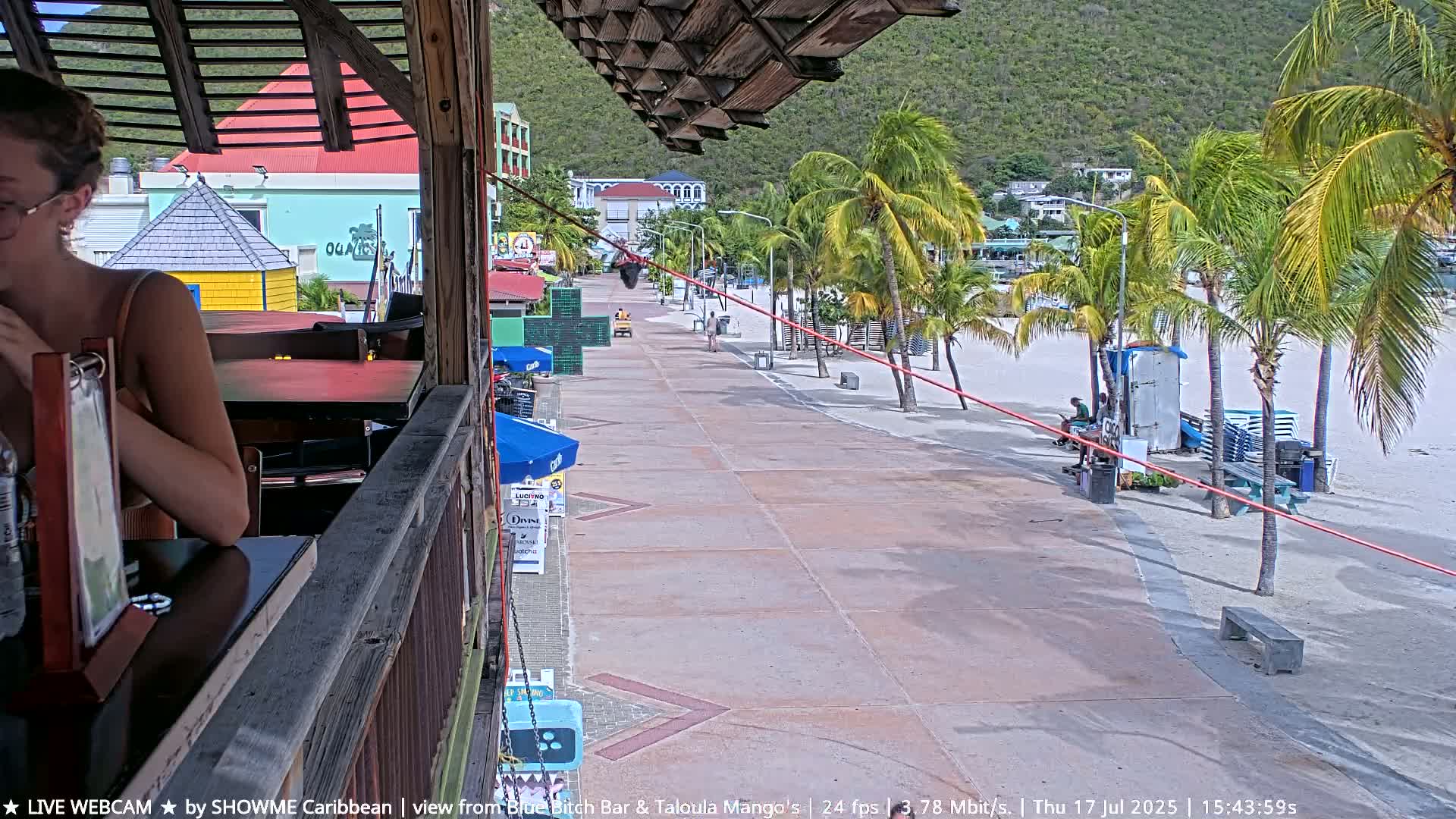 Carribean , Sint Maarten Great Bay Beach & Boardwalk  Live Cam - Philipsburg , Sint Maarten, Netherland