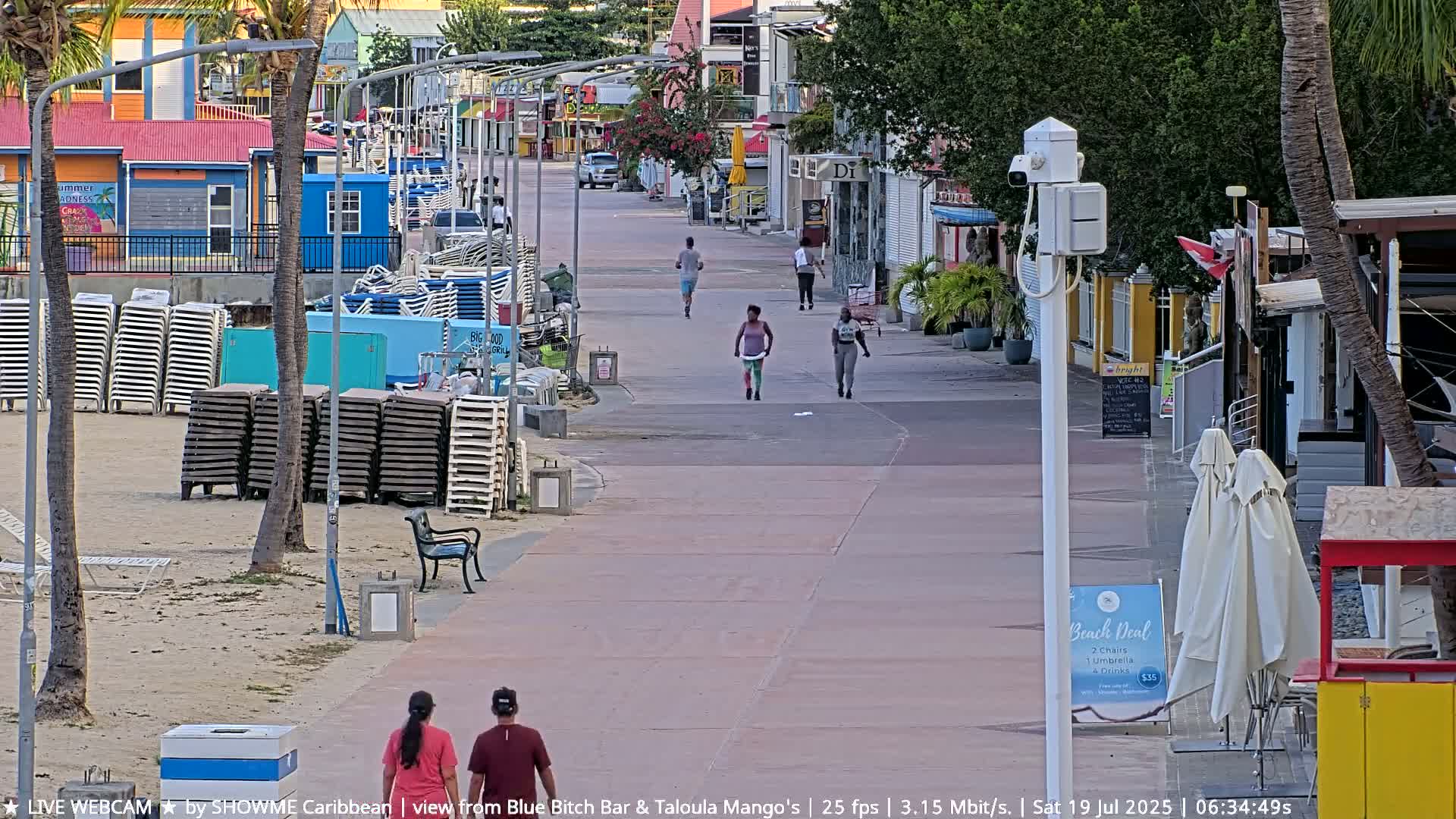 Carribean , Sint Maarten Great Bay Beach & Boardwalk  Live Cam - Philipsburg , Sint Maarten, Netherland