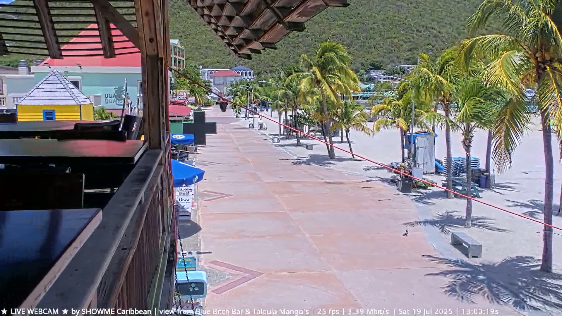 Carribean , Sint Maarten Great Bay Beach & Boardwalk  Live Cam - Philipsburg , Sint Maarten, Netherland