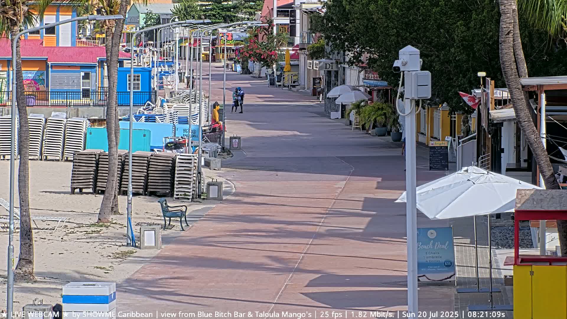 Carribean , Sint Maarten Great Bay Beach & Boardwalk  Live Cam - Philipsburg , Sint Maarten, Netherland