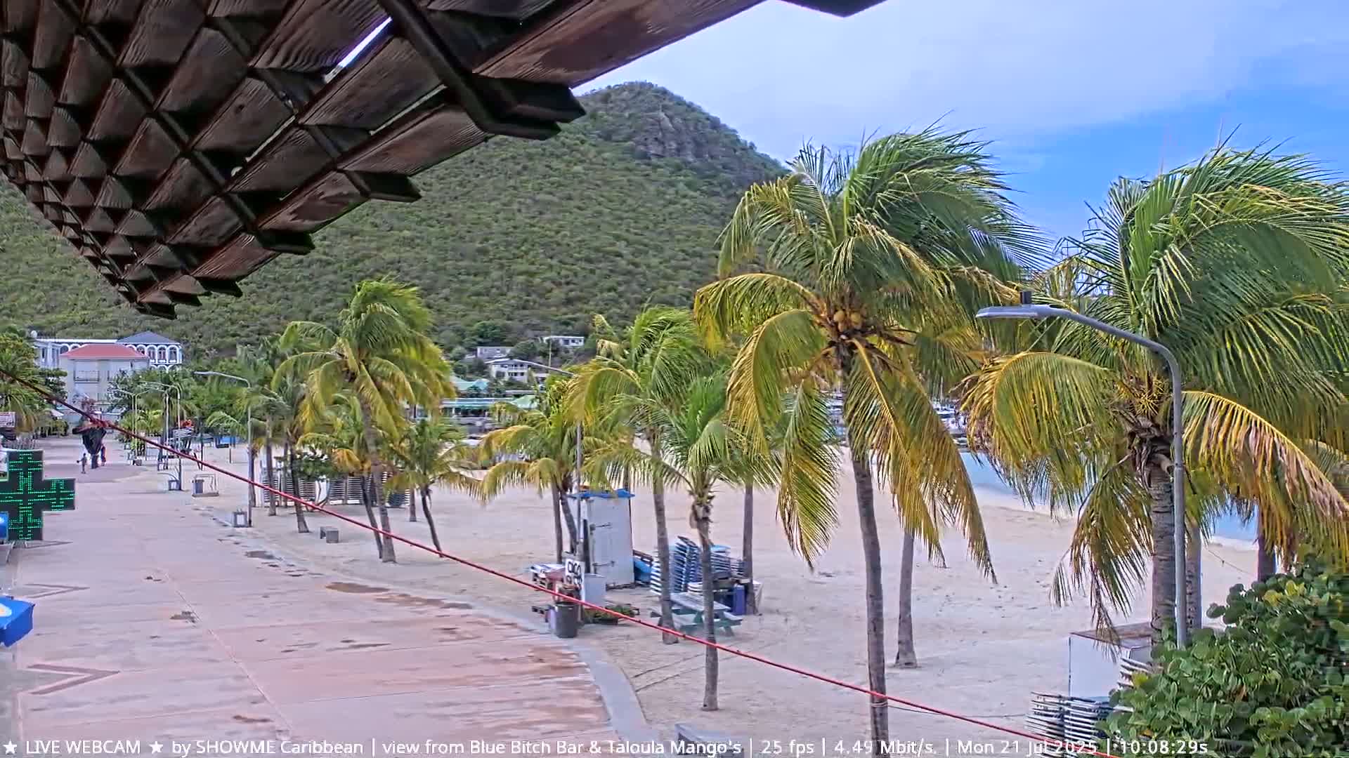 Carribean , Sint Maarten Great Bay Beach & Boardwalk  Live Cam - Philipsburg , Sint Maarten, Netherland