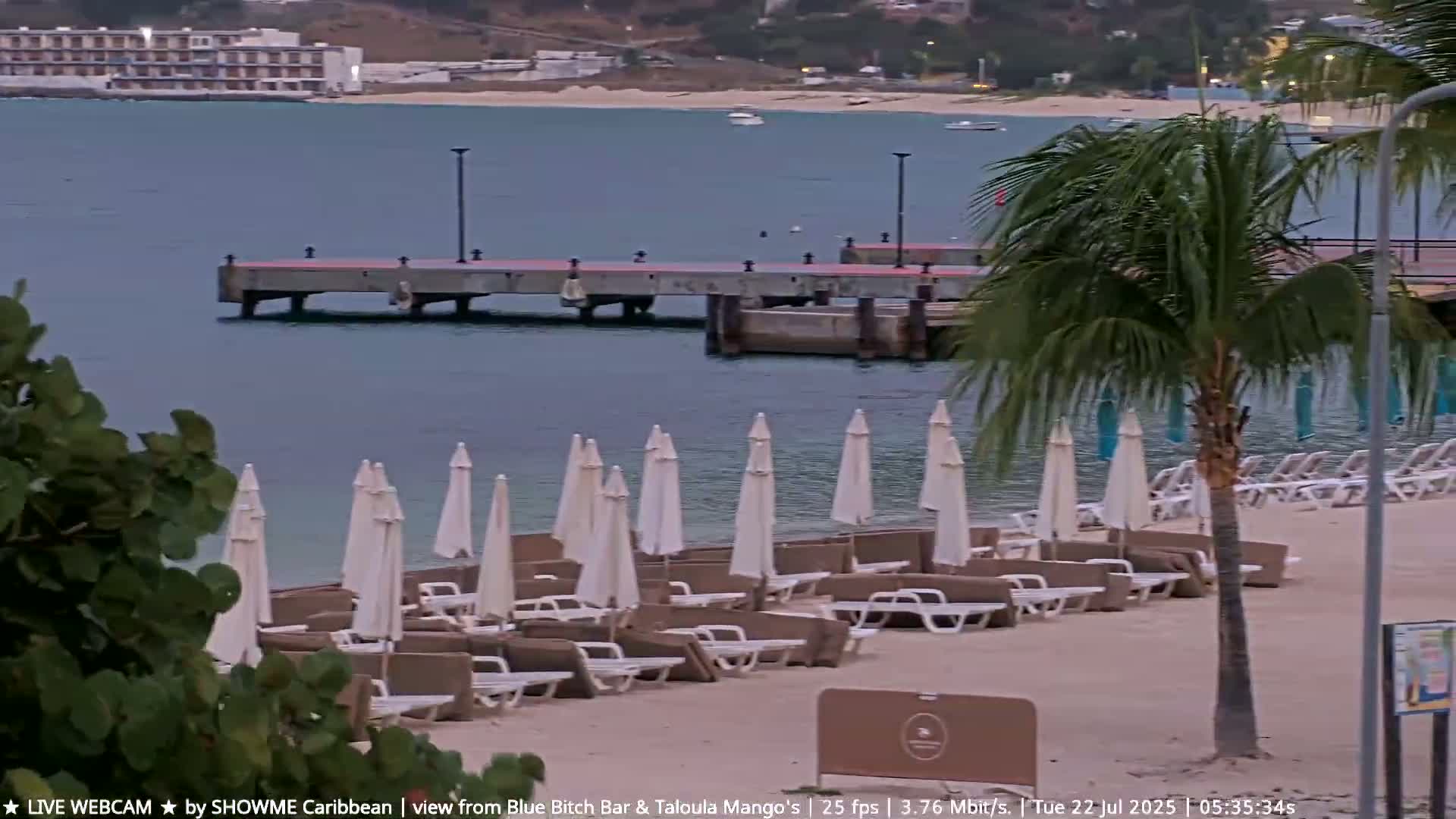 Carribean , Sint Maarten Great Bay Beach & Boardwalk  Live Cam - Philipsburg , Sint Maarten, Netherland
