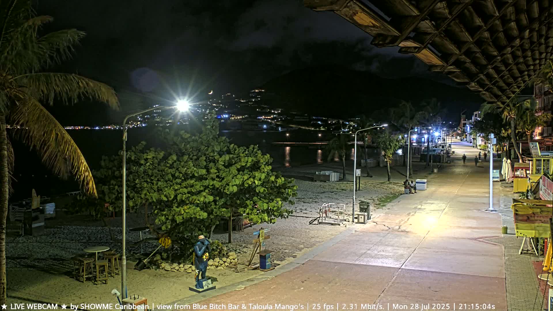 Carribean , Sint Maarten Great Bay Beach & Boardwalk  Live Cam - Philipsburg , Sint Maarten, Netherland
