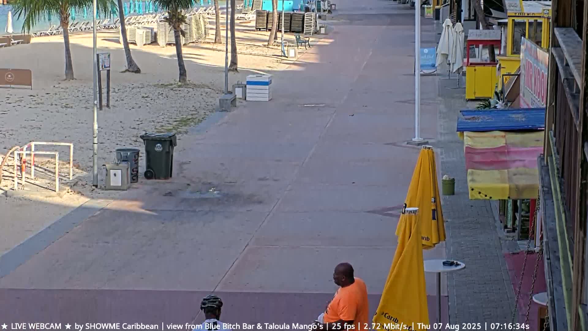 Carribean , Sint Maarten Great Bay Beach & Boardwalk  Live Cam - Philipsburg , Sint Maarten, Netherland