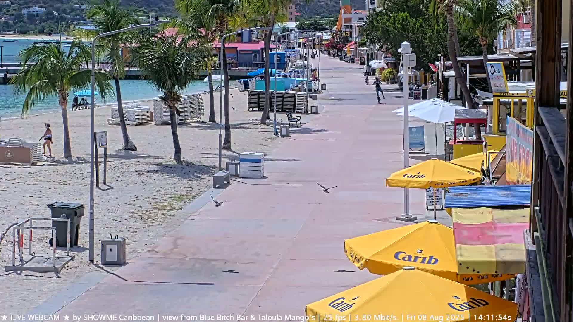 Carribean , Sint Maarten Great Bay Beach & Boardwalk  Live Cam - Philipsburg , Sint Maarten, Netherland