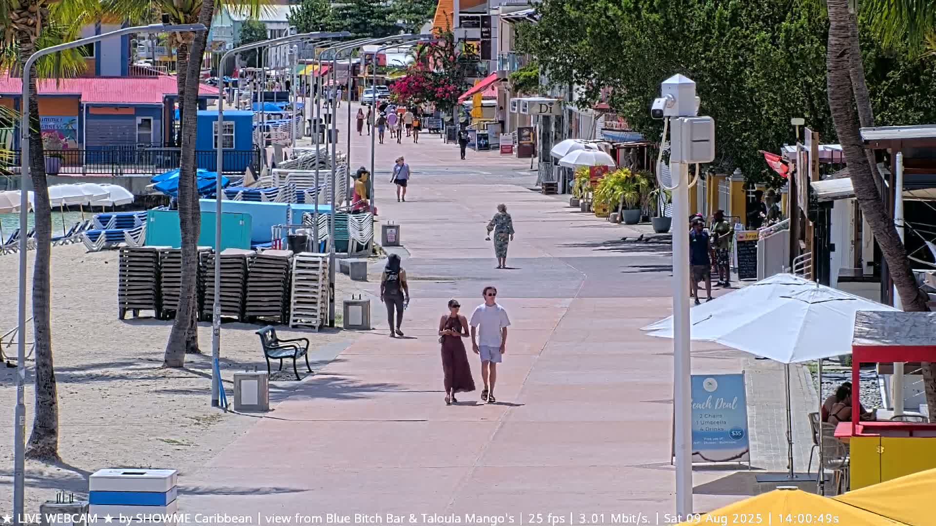 Carribean , Sint Maarten Great Bay Beach & Boardwalk  Live Cam - Philipsburg , Sint Maarten, Netherland