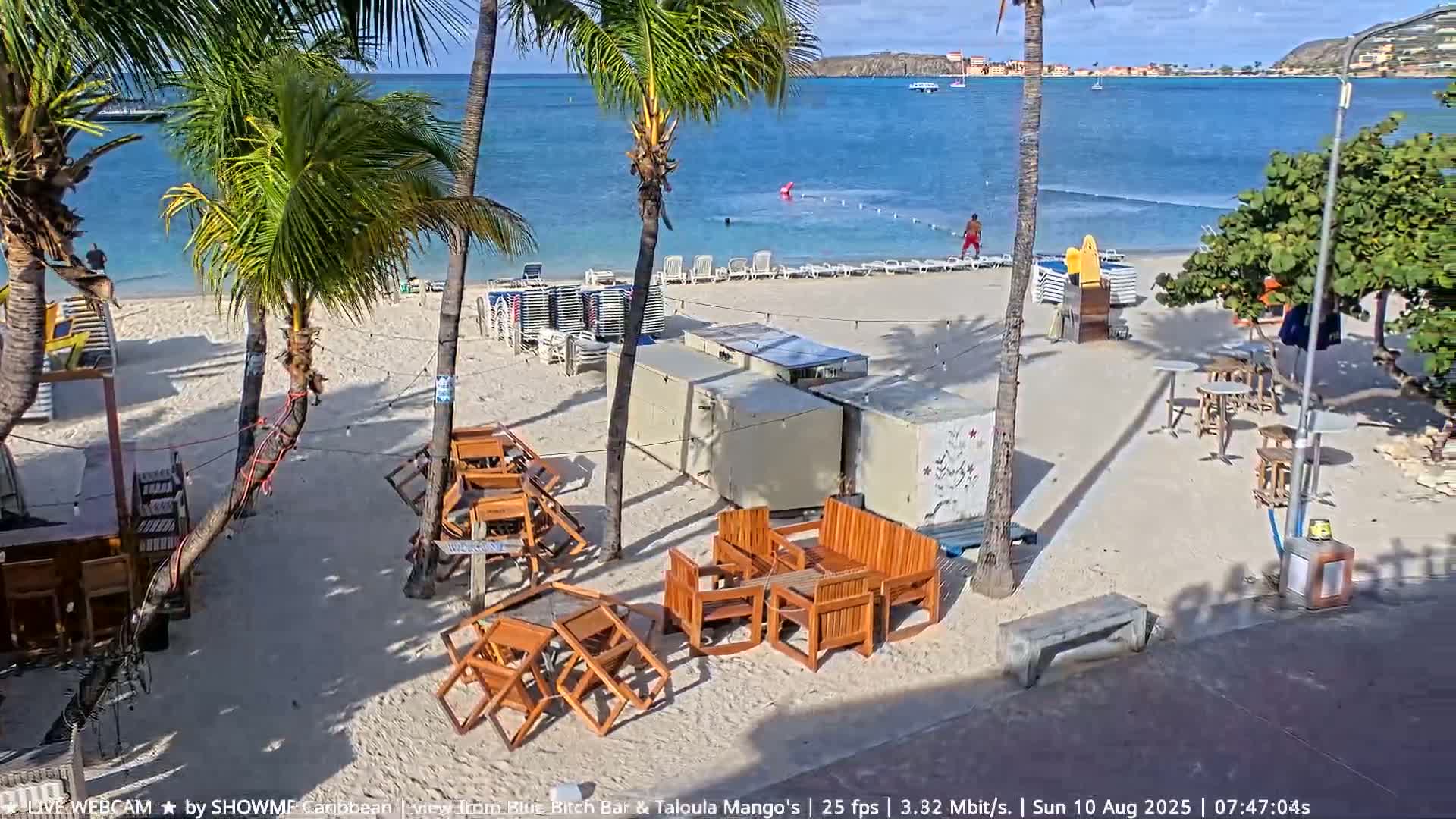 Carribean , Sint Maarten Great Bay Beach & Boardwalk  Live Cam - Philipsburg , Sint Maarten, Netherland