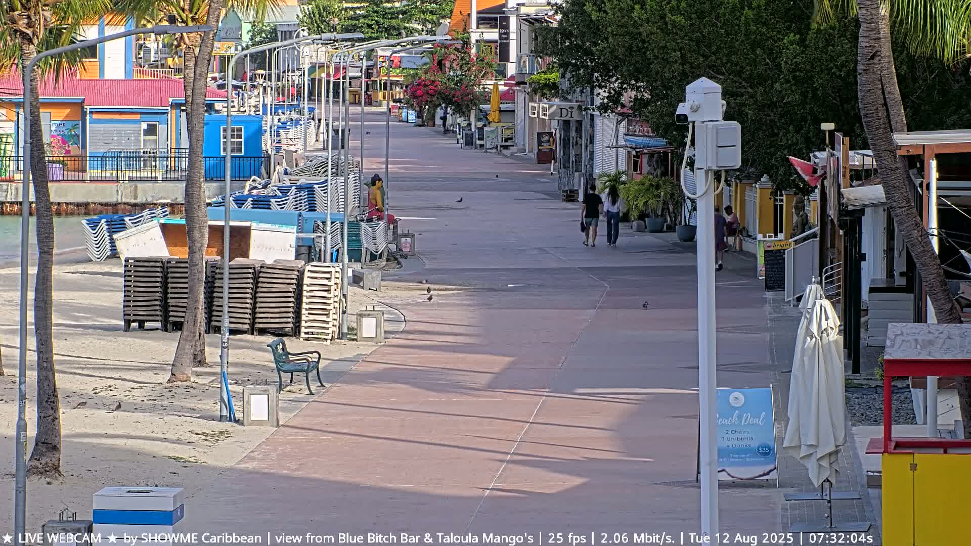 Carribean , Sint Maarten Great Bay Beach & Boardwalk  Live Cam - Philipsburg , Sint Maarten, Netherland