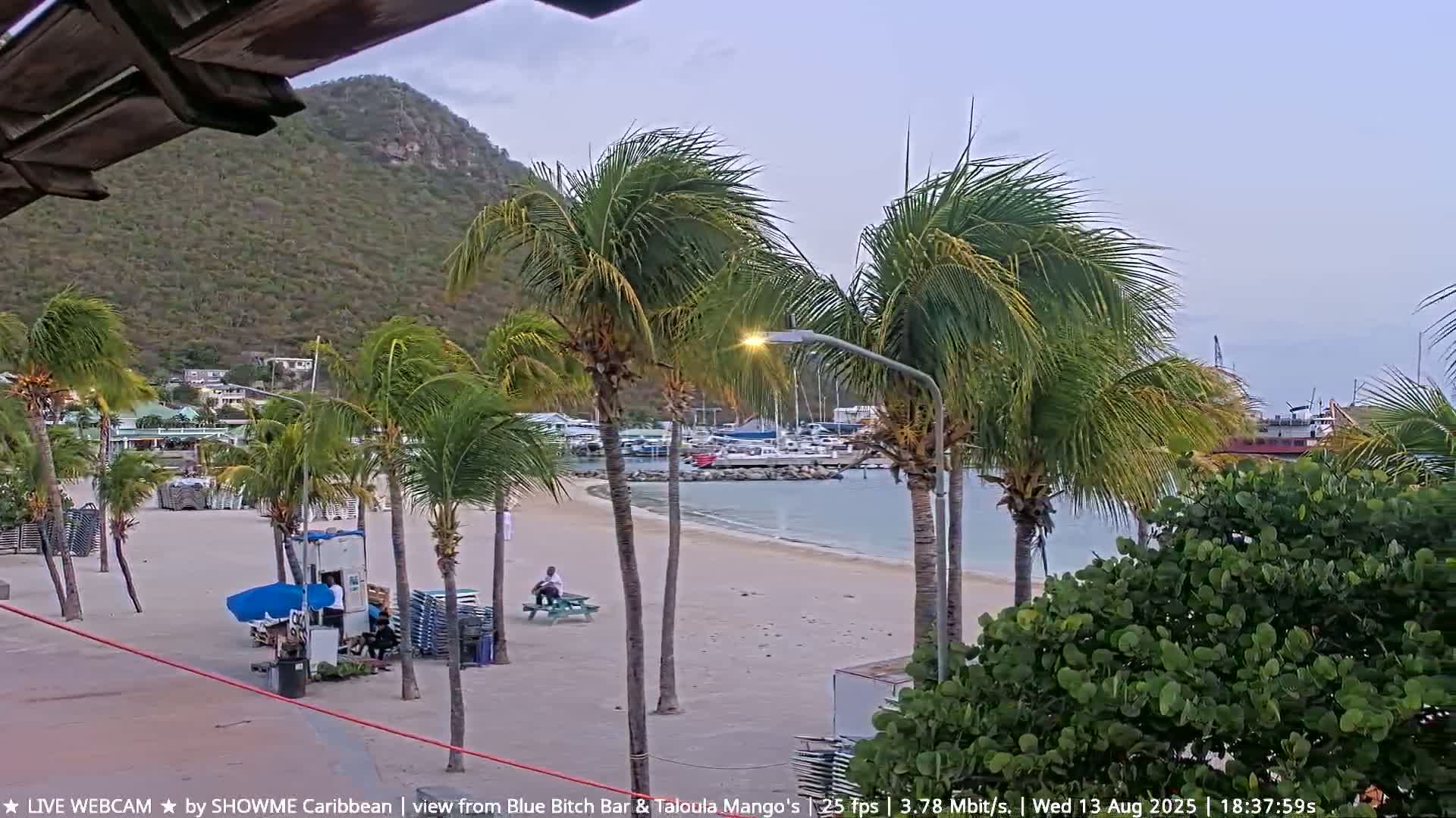 Carribean , Sint Maarten Great Bay Beach & Boardwalk  Live Cam - Philipsburg , Sint Maarten, Netherland