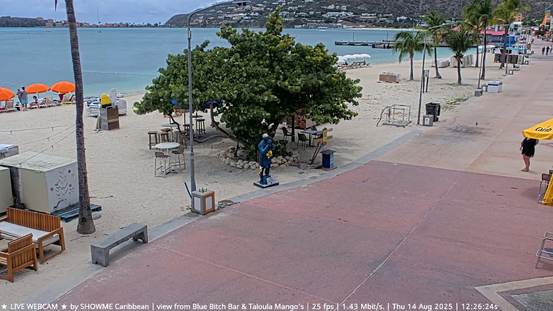 Carribean , Sint Maarten Great Bay Beach & Boardwalk  Live Cam - Philipsburg , Sint Maarten, Netherland