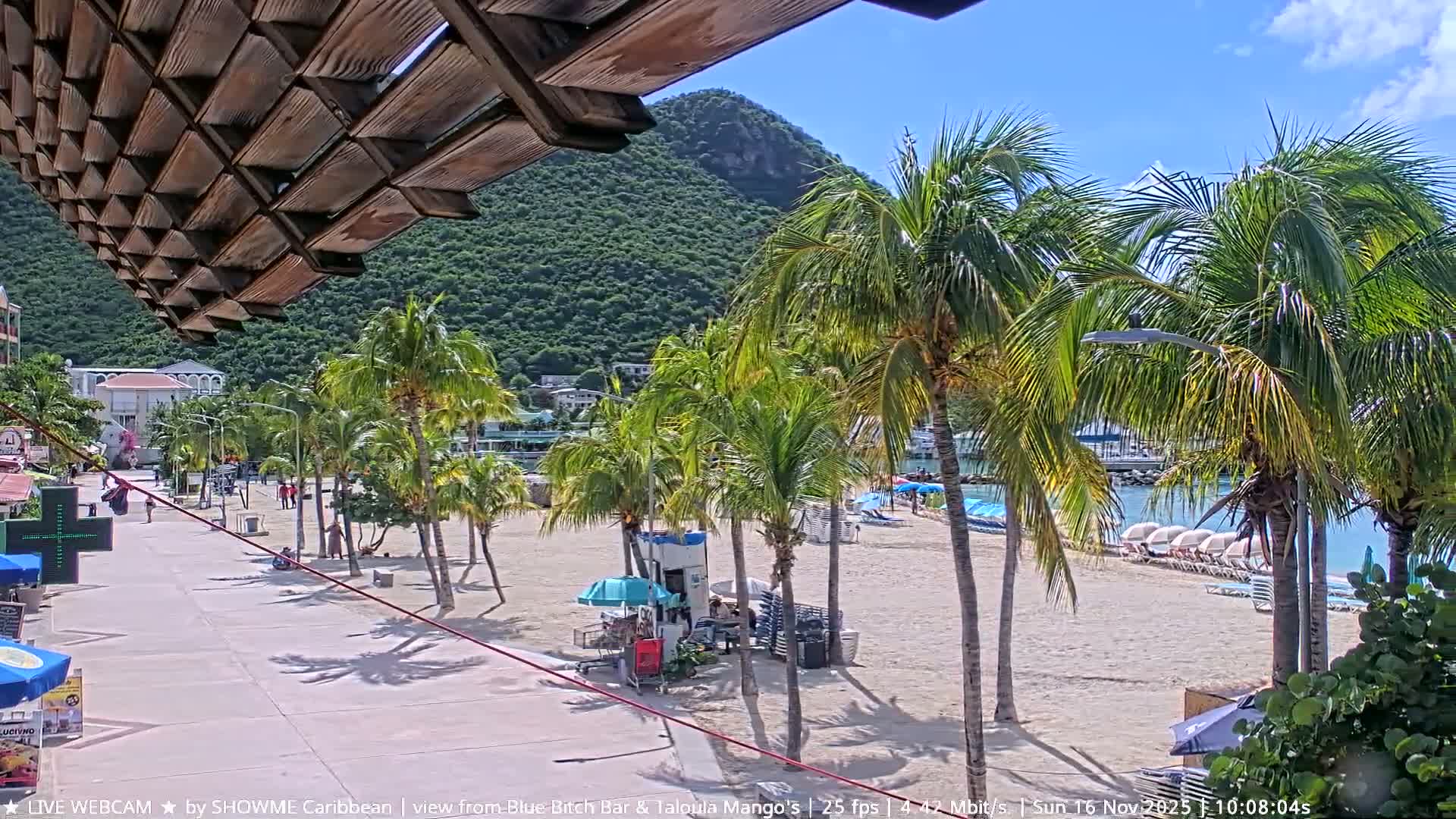 Carribean , Sint Maarten Great Bay Beach & Boardwalk  Live Cam - Philipsburg , Sint Maarten, Netherland
