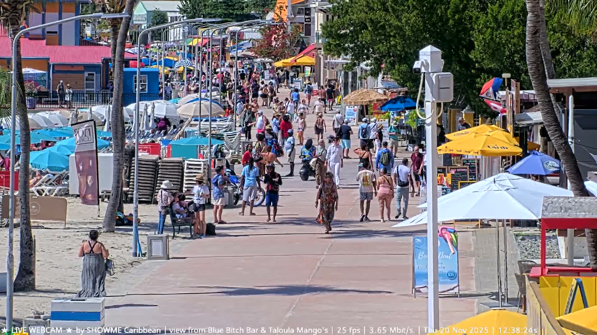 Carribean , Sint Maarten Great Bay Beach & Boardwalk  Live Cam - Philipsburg , Sint Maarten, Netherland