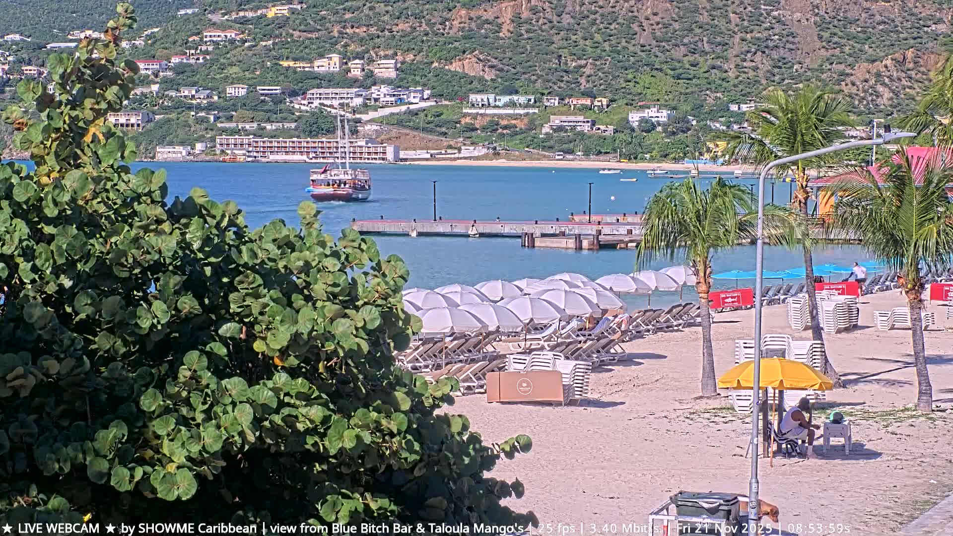 Carribean , Sint Maarten Great Bay Beach & Boardwalk  Live Cam - Philipsburg , Sint Maarten, Netherland