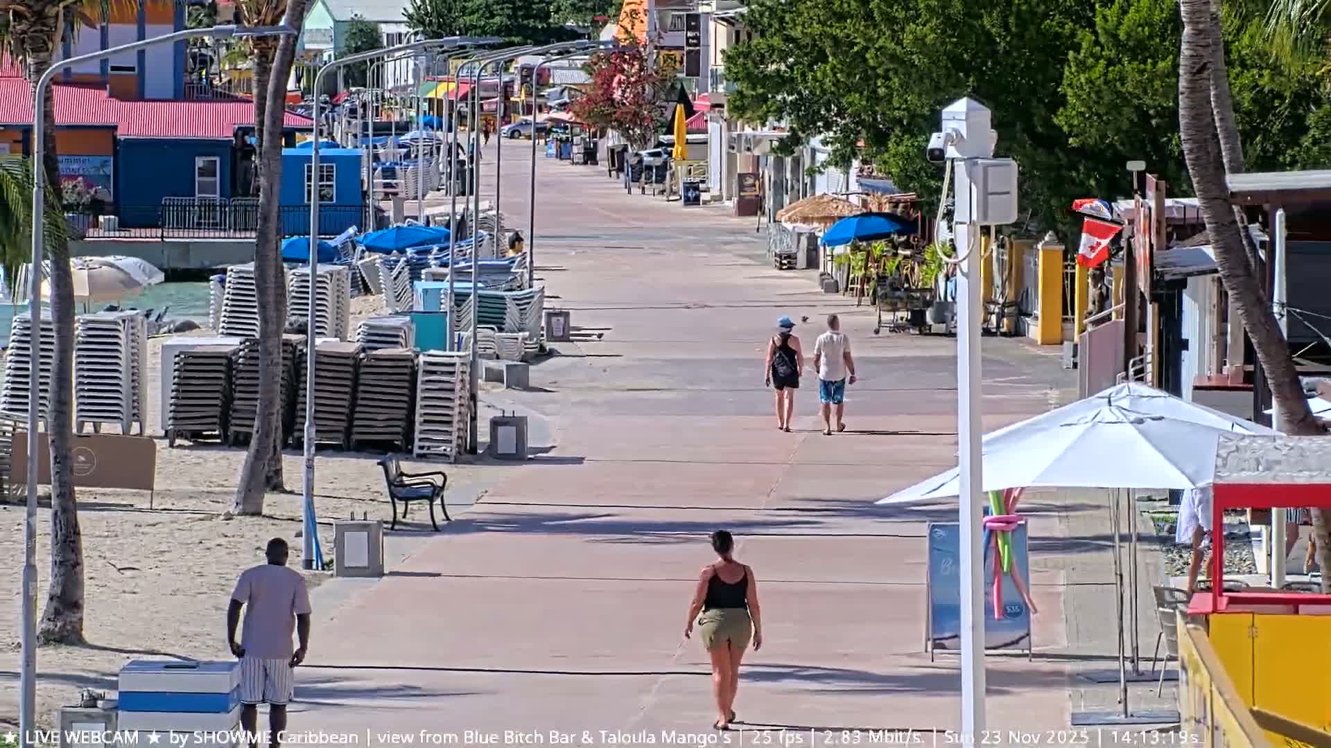 Carribean , Sint Maarten Great Bay Beach & Boardwalk  Live Cam - Philipsburg , Sint Maarten, Netherland