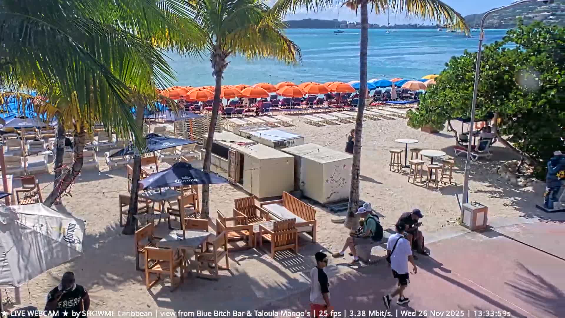 Carribean , Sint Maarten Great Bay Beach & Boardwalk  Live Cam - Philipsburg , Sint Maarten, Netherland