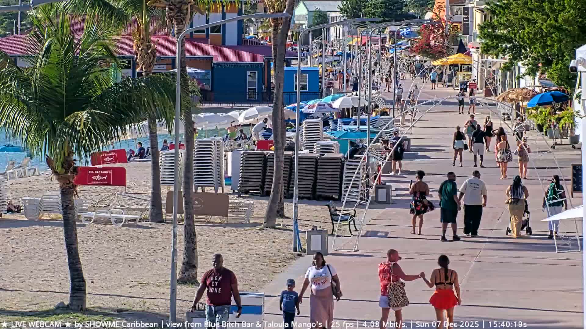 Carribean , Sint Maarten Great Bay Beach & Boardwalk  Live Cam - Philipsburg , Sint Maarten, Netherland