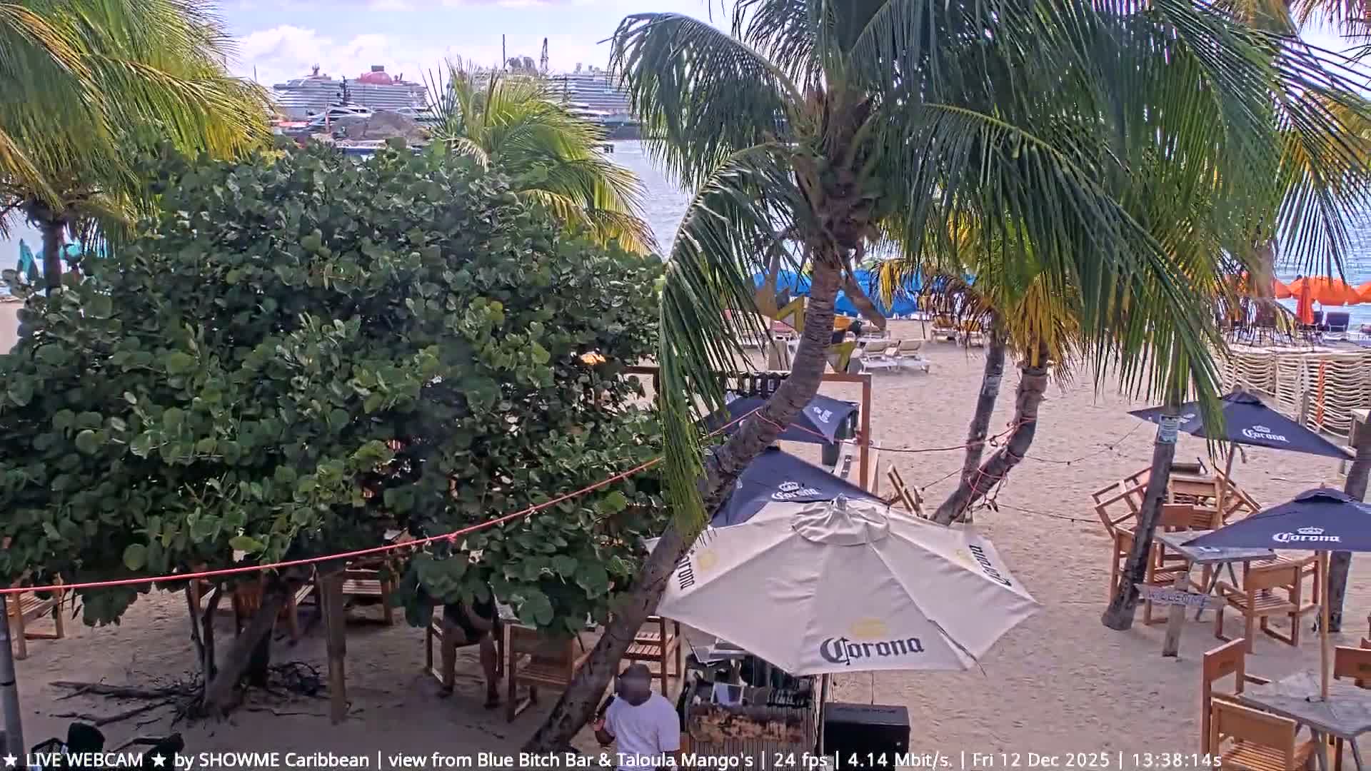 Carribean , Sint Maarten Great Bay Beach & Boardwalk  Live Cam - Philipsburg , Sint Maarten, Netherland