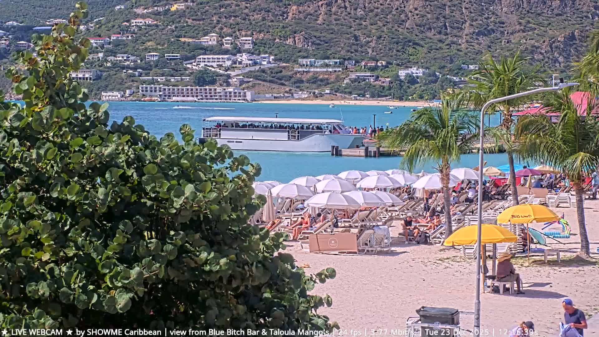 Carribean , Sint Maarten Great Bay Beach & Boardwalk  Live Cam - Philipsburg , Sint Maarten, Netherland