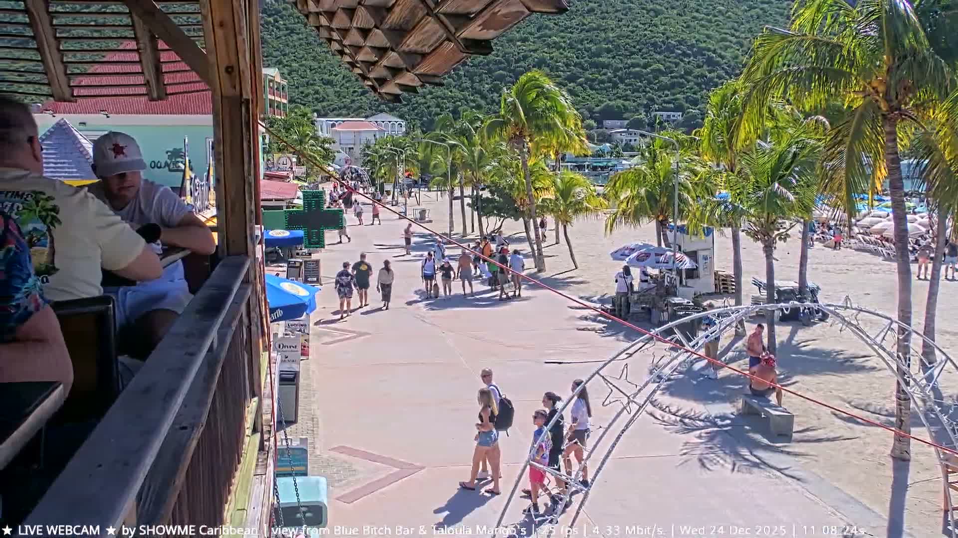 Carribean , Sint Maarten Great Bay Beach & Boardwalk  Live Cam - Philipsburg , Sint Maarten, Netherland