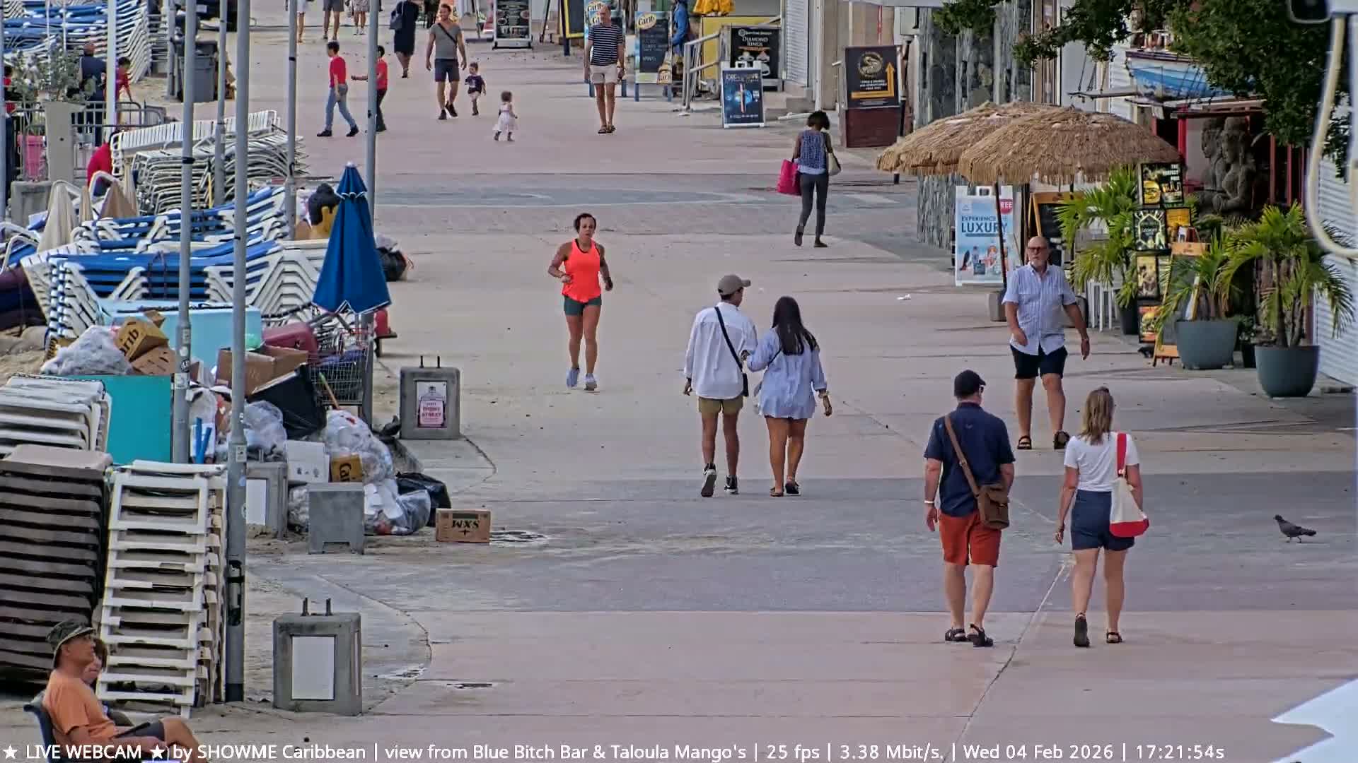 Carribean , Sint Maarten Great Bay Beach & Boardwalk  Live Cam - Philipsburg , Sint Maarten, Netherland