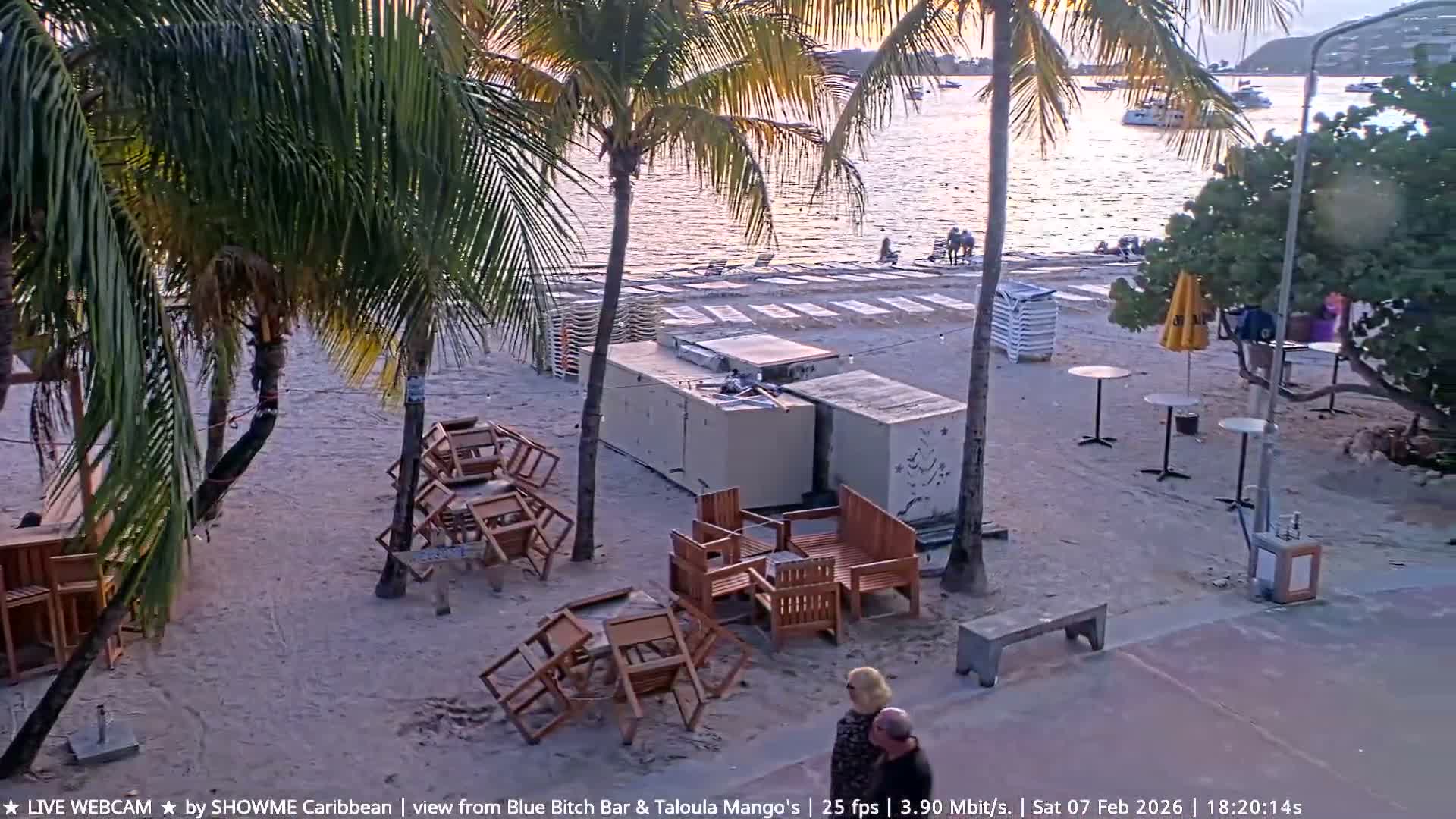 Carribean , Sint Maarten Great Bay Beach & Boardwalk  Live Cam - Philipsburg , Sint Maarten, Netherland