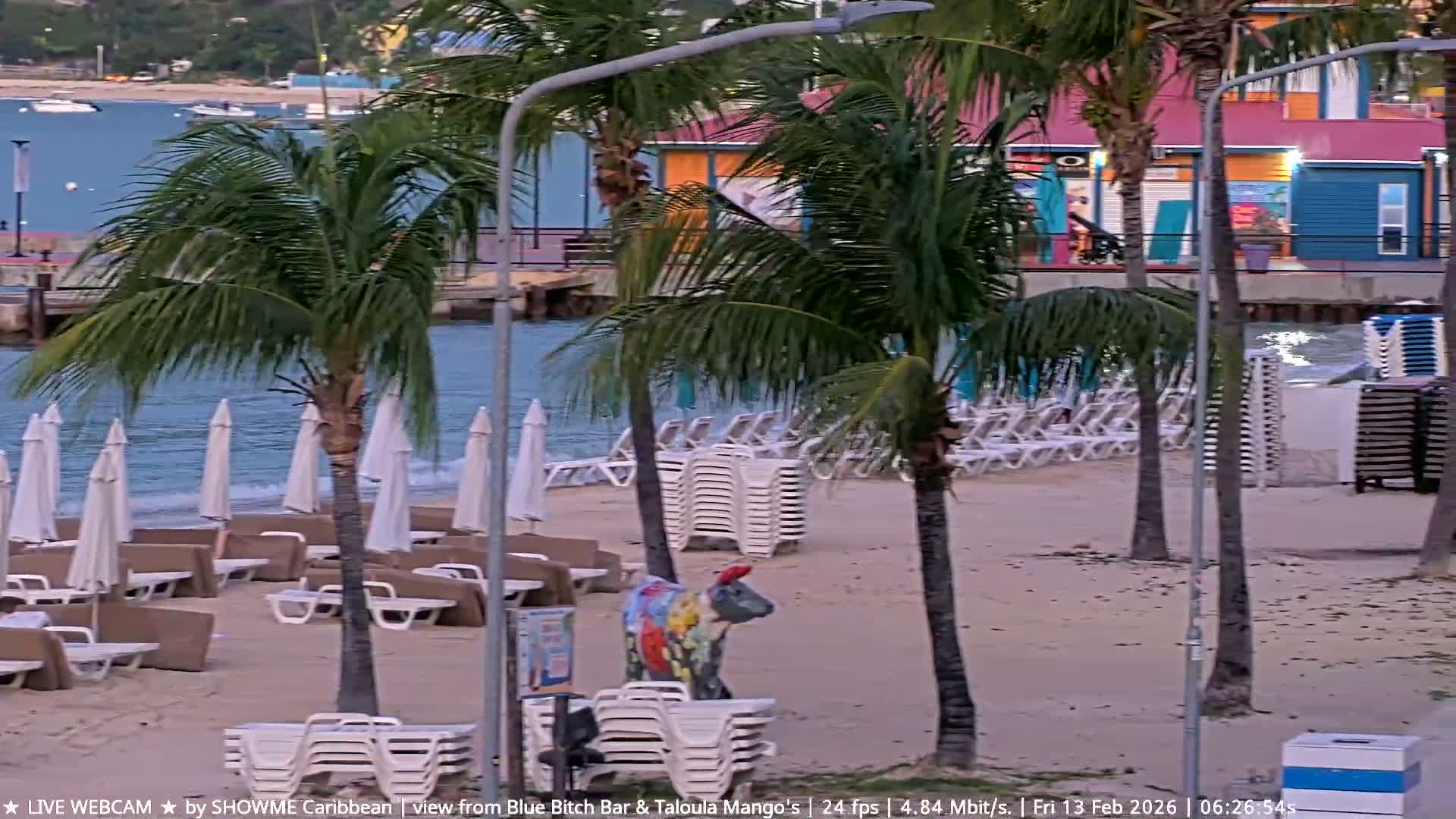 Carribean , Sint Maarten Great Bay Beach & Boardwalk  Live Cam - Philipsburg , Sint Maarten, Netherland