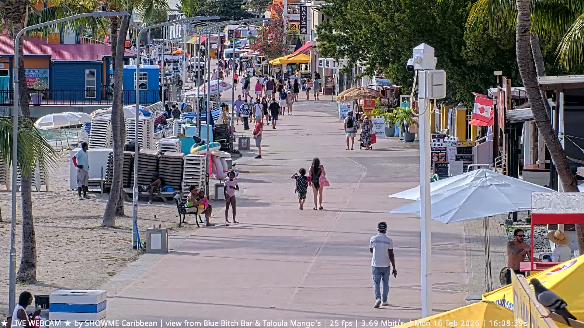 Carribean , Sint Maarten Great Bay Beach & Boardwalk  Live Cam - Philipsburg , Sint Maarten, Netherland