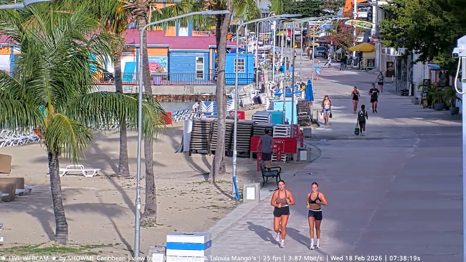 Carribean , Sint Maarten Great Bay Beach & Boardwalk  Live Cam - Philipsburg , Sint Maarten, Netherland
