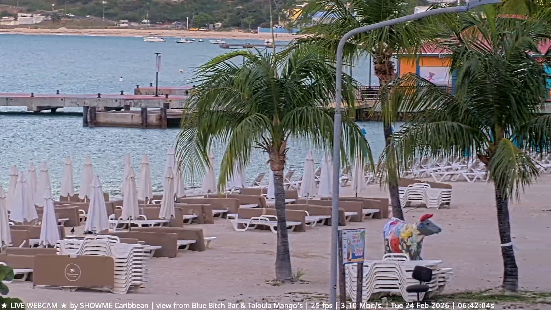 Carribean , Sint Maarten Great Bay Beach & Boardwalk  Live Cam - Philipsburg , Sint Maarten, Netherland
