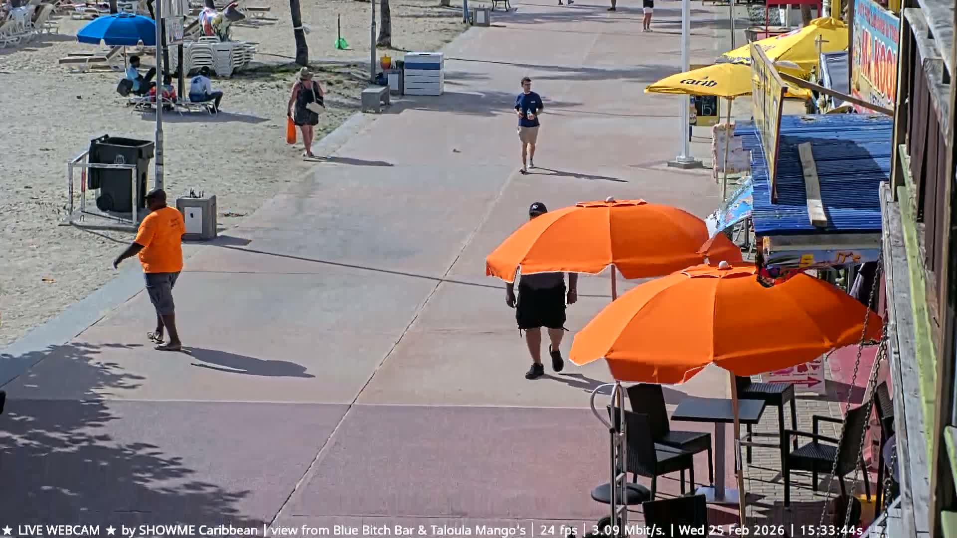Carribean , Sint Maarten Great Bay Beach & Boardwalk  Live Cam - Philipsburg , Sint Maarten, Netherland