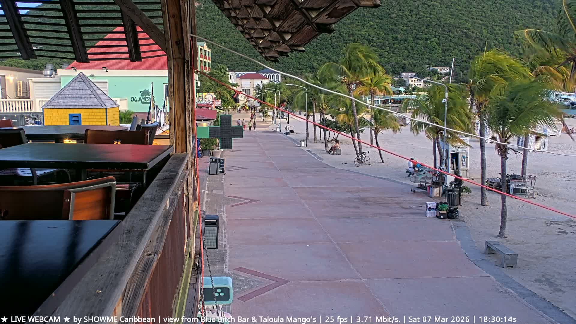 Carribean , Sint Maarten Great Bay Beach & Boardwalk  Live Cam - Philipsburg , Sint Maarten, Netherland