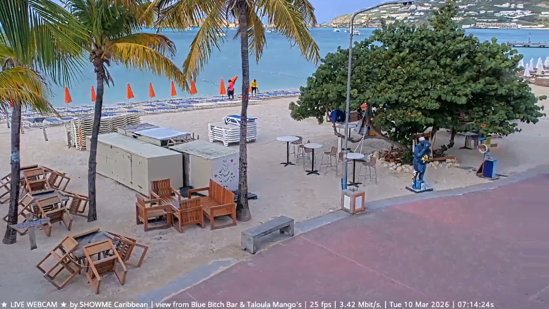Carribean , Sint Maarten Great Bay Beach & Boardwalk  Live Cam - Philipsburg , Sint Maarten, Netherland