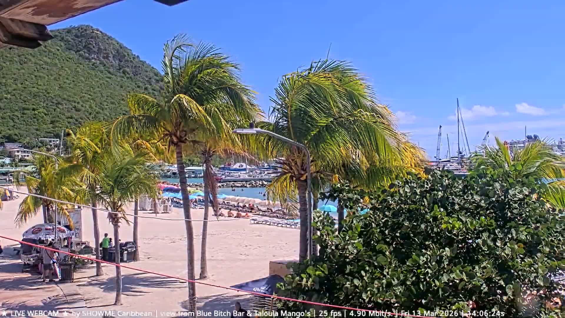 Carribean , Sint Maarten Great Bay Beach & Boardwalk  Live Cam - Philipsburg , Sint Maarten, Netherland