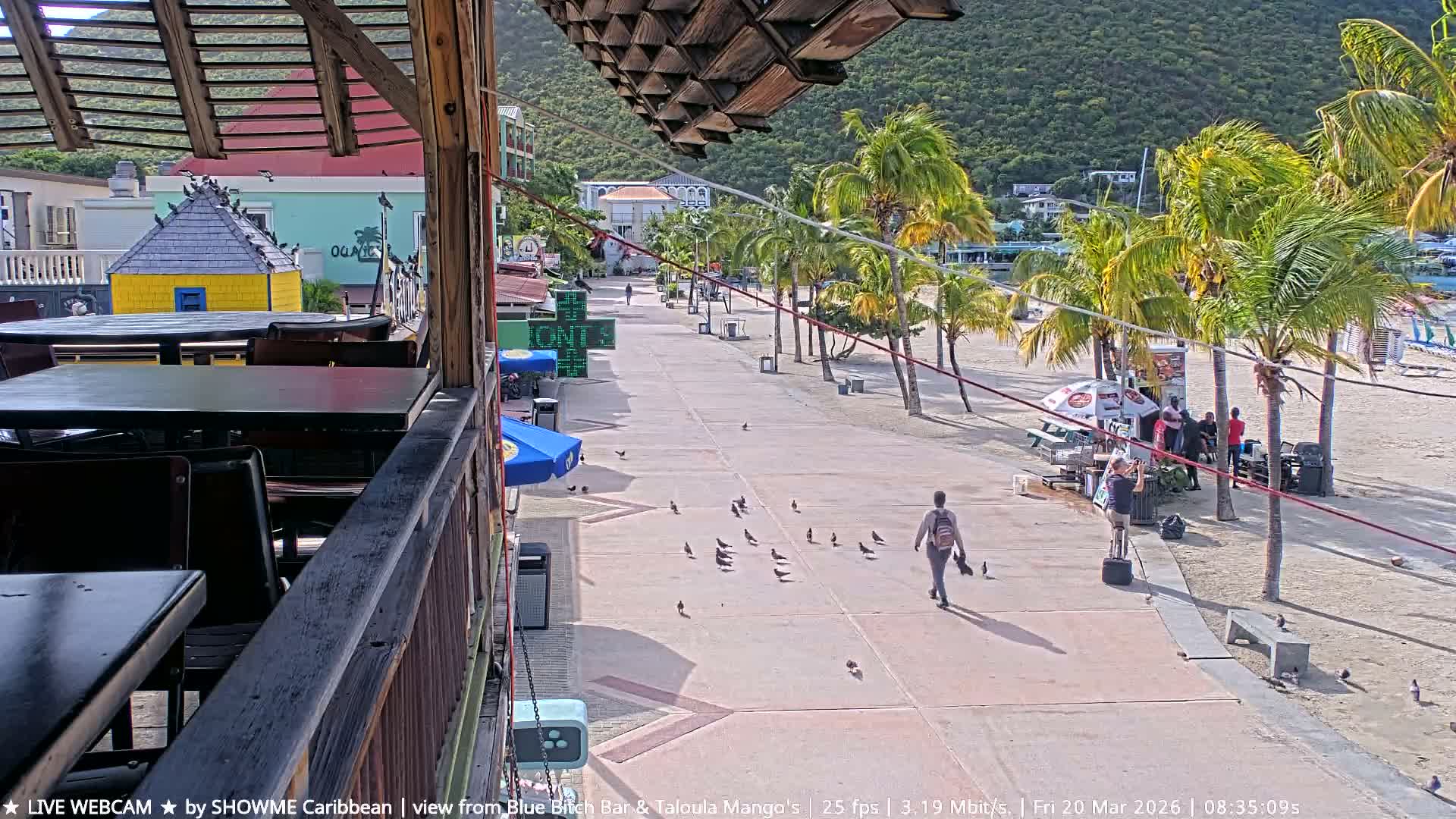 Carribean , Sint Maarten Great Bay Beach & Boardwalk  Live Cam - Philipsburg , Sint Maarten, Netherland