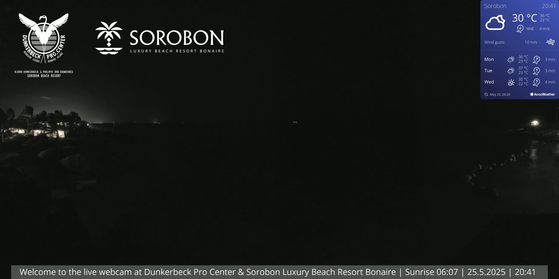 Carribean, Sorobon Beach Live Cam - Kralendijk, Bonaire, Bonaire Sint Eustatius and Saba, Netherland