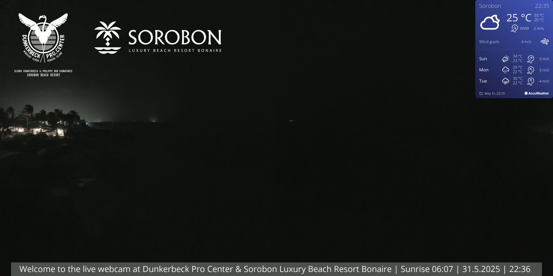 Carribean, Sorobon Beach Live Cam - Kralendijk, Bonaire, Bonaire Sint Eustatius and Saba, Netherland