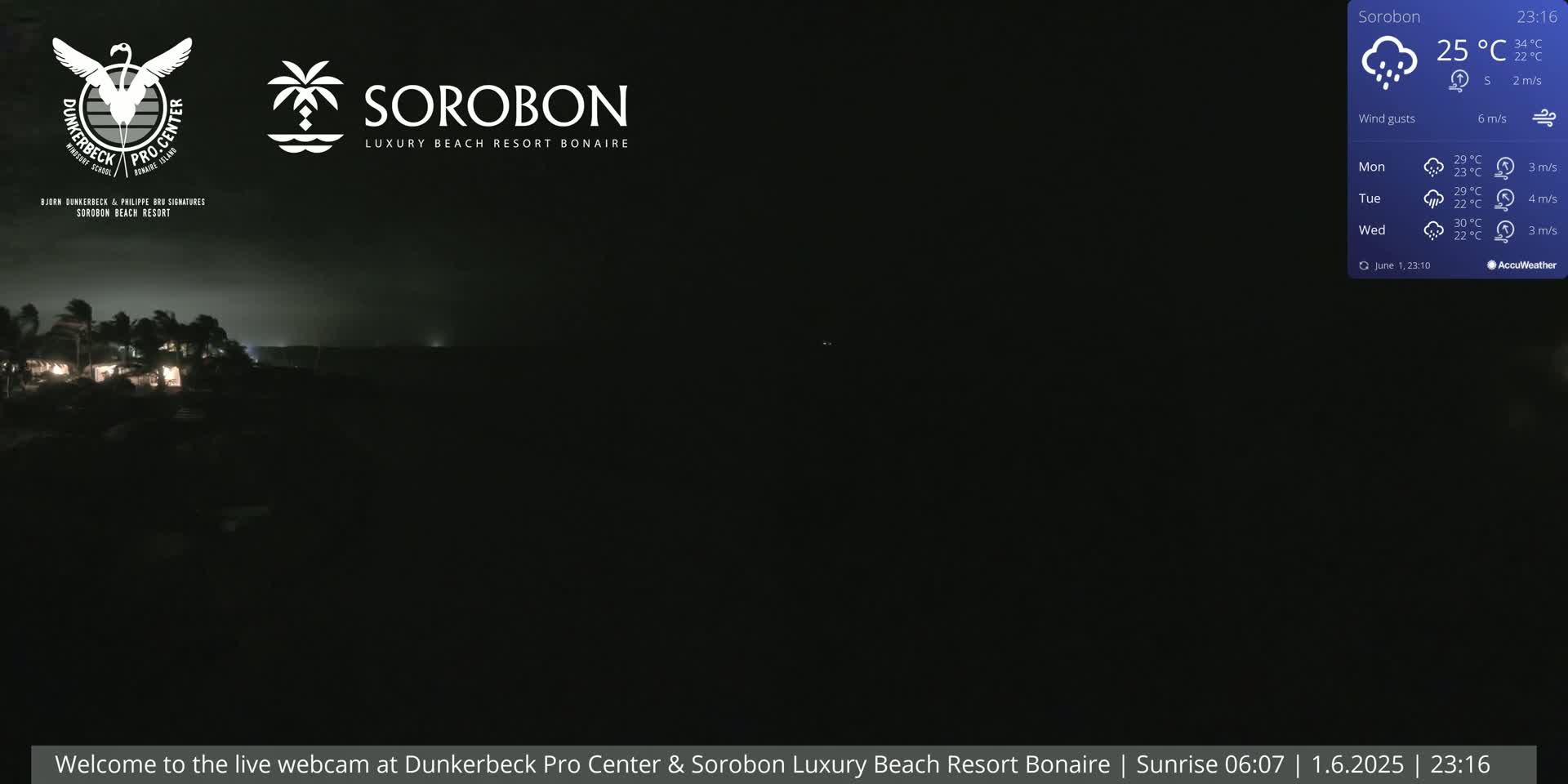 Carribean, Sorobon Beach Live Cam - Kralendijk, Bonaire, Bonaire Sint Eustatius and Saba, Netherland