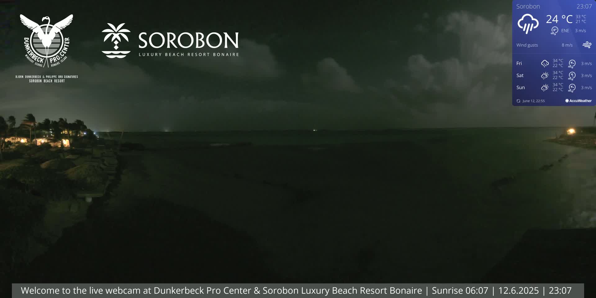 Carribean, Sorobon Beach Live Cam - Kralendijk, Bonaire, Bonaire Sint Eustatius and Saba, Netherland