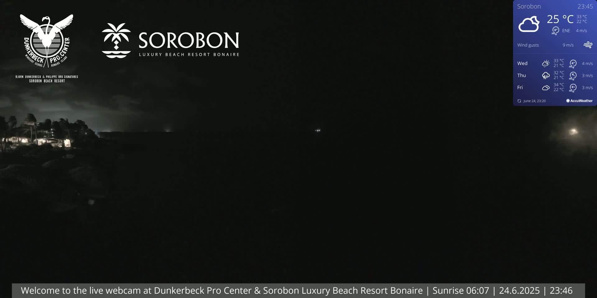 Carribean, Sorobon Beach Live Cam - Kralendijk, Bonaire, Bonaire Sint Eustatius and Saba, Netherland