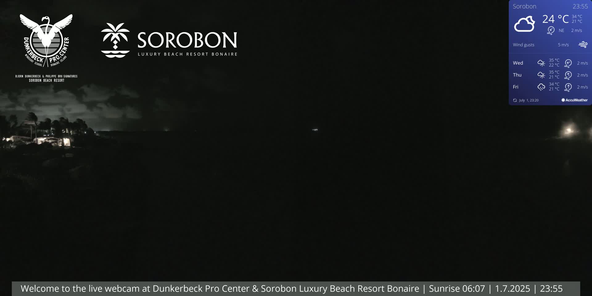 Carribean, Sorobon Beach Live Cam - Kralendijk, Bonaire, Bonaire Sint Eustatius and Saba, Netherland