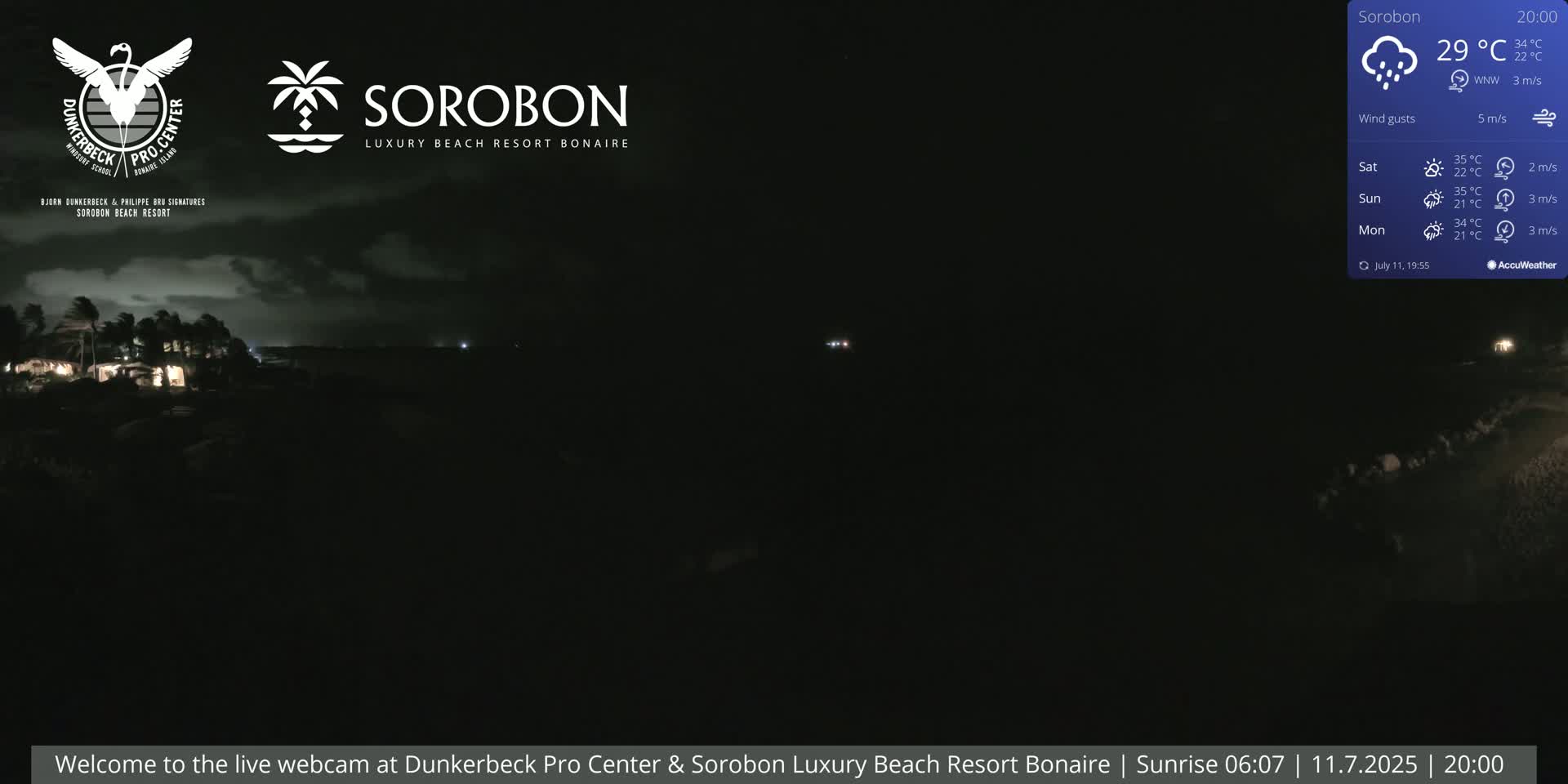 Carribean, Sorobon Beach Live Cam - Kralendijk, Bonaire, Bonaire Sint Eustatius and Saba, Netherland