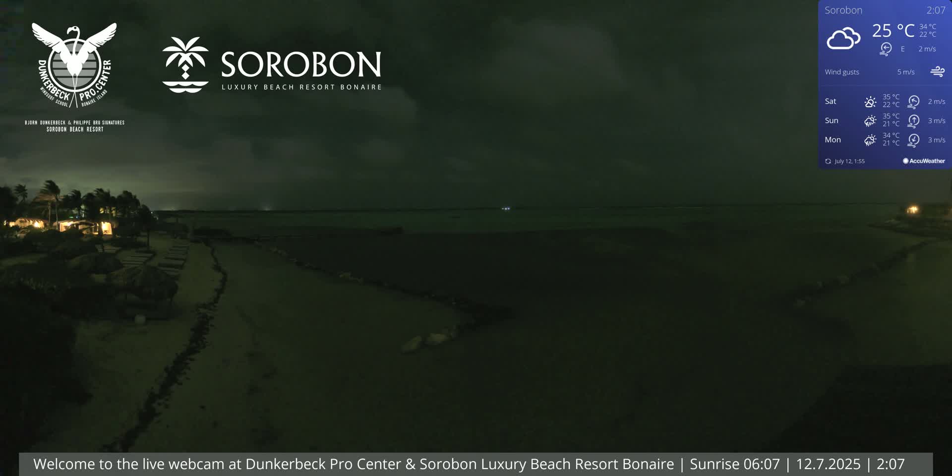 Carribean, Sorobon Beach Live Cam - Kralendijk, Bonaire, Bonaire Sint Eustatius and Saba, Netherland