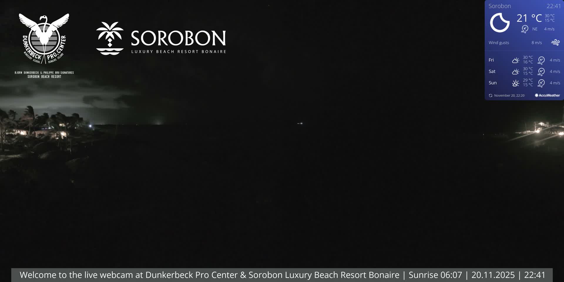 Carribean, Sorobon Beach Live Cam - Kralendijk, Bonaire, Bonaire Sint Eustatius and Saba, Netherland