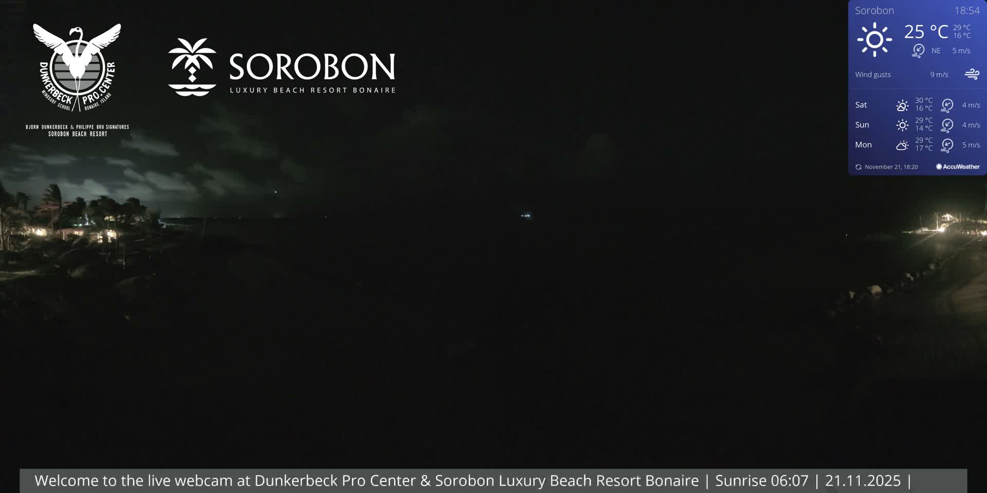 Carribean, Sorobon Beach Live Cam - Kralendijk, Bonaire, Bonaire Sint Eustatius and Saba, Netherland