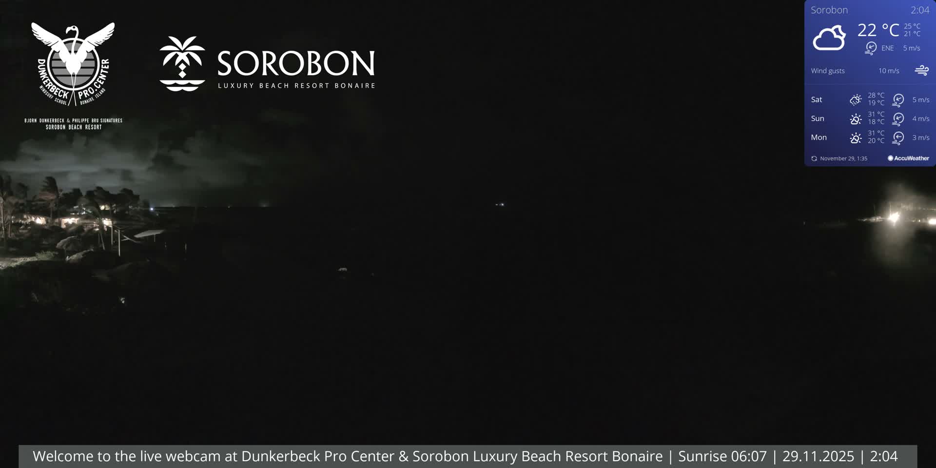 Carribean, Sorobon Beach Live Cam - Kralendijk, Bonaire, Bonaire Sint Eustatius and Saba, Netherland